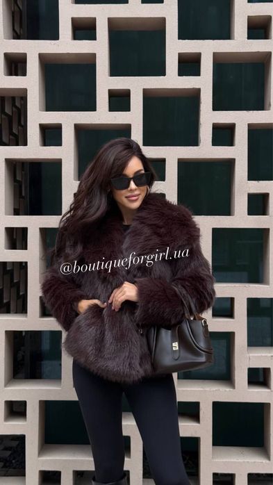 Шубка Стильна коротка шуба з мʼяким ворсом, 4 кольори