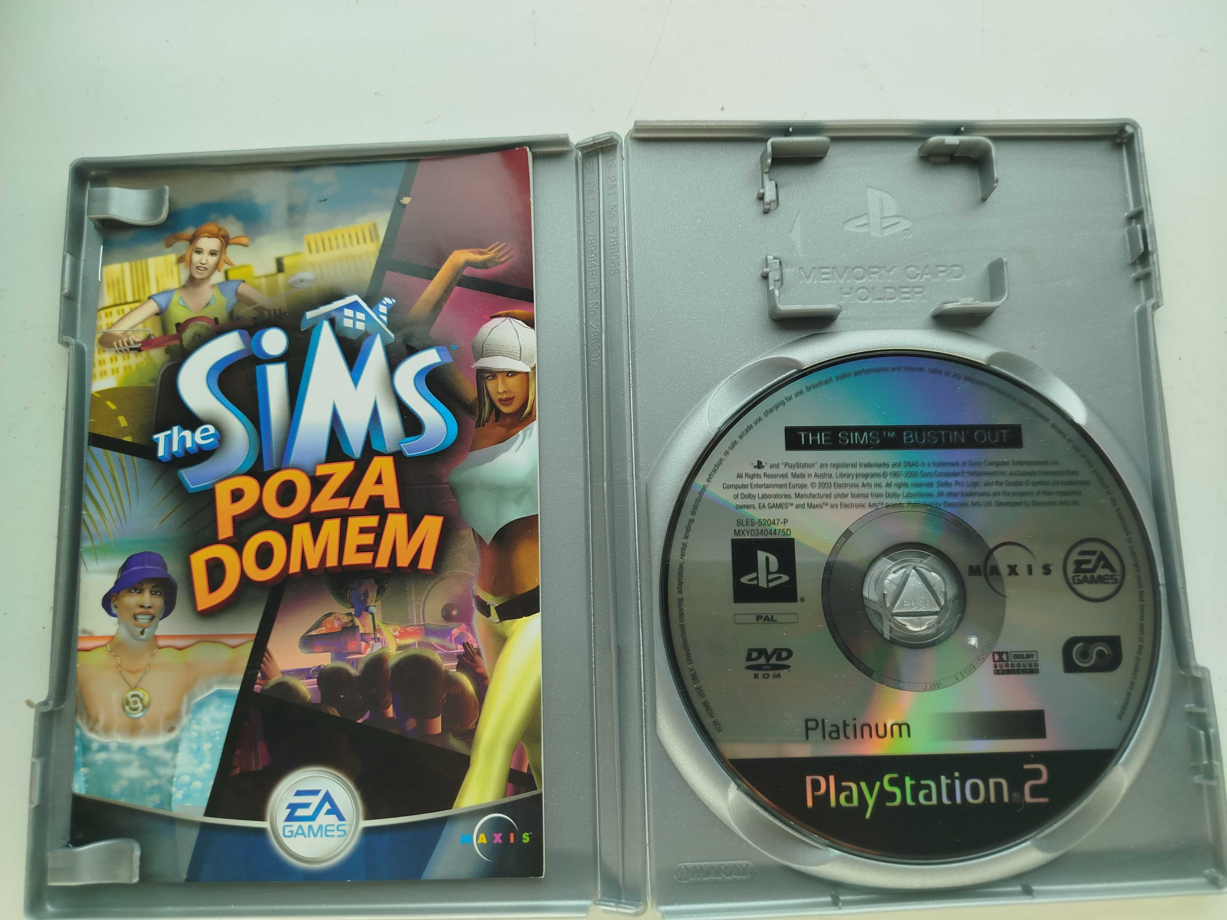 Gra The Sims  Poza Domem Platinum PlayStation 2 play station