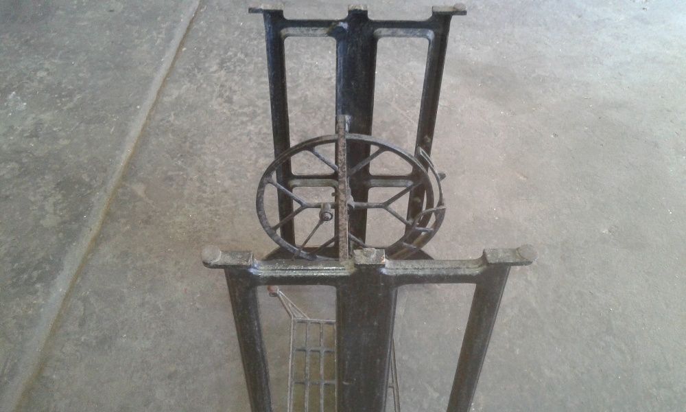 mesa pé suporte ferro maquina costura oliva