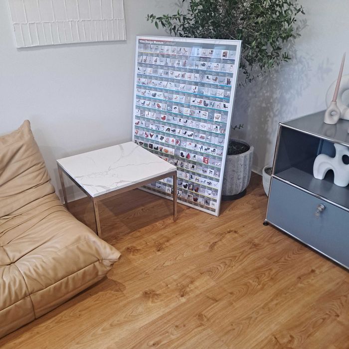 Ława,Stolik kawowy Knoll,Florence Knoll marmur,sygnowany.