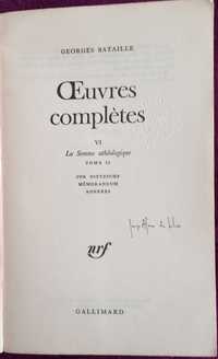 Georges Bataille- Oeuvres Complètes. Vol. VI: La Somme Athéologique.