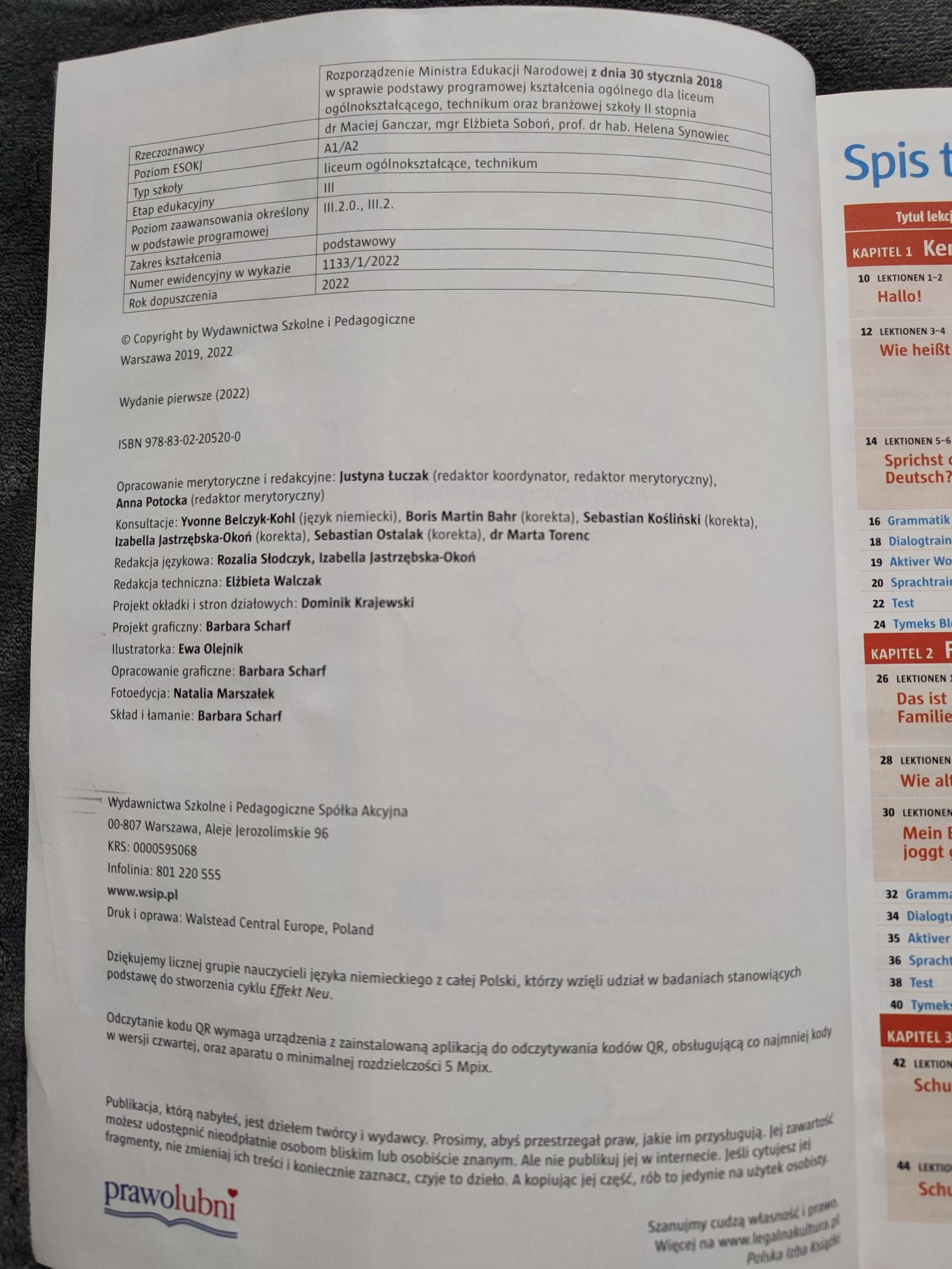 Podręcznik Język Niemiecki Effekt Neu 1