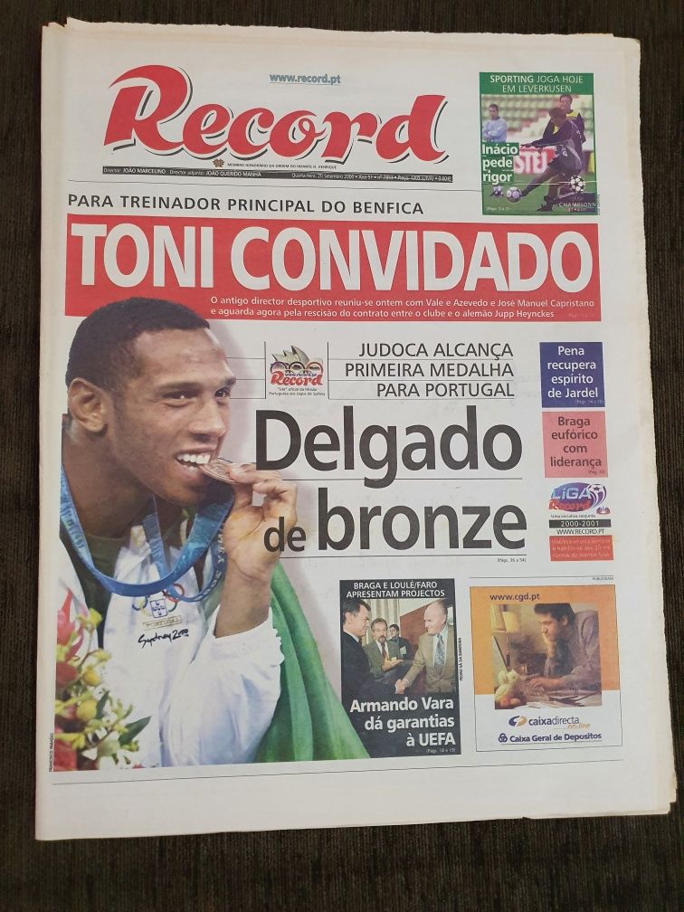 Jornal Record, "Nuno Delgado, medalha de bronze em Sydney 2000"