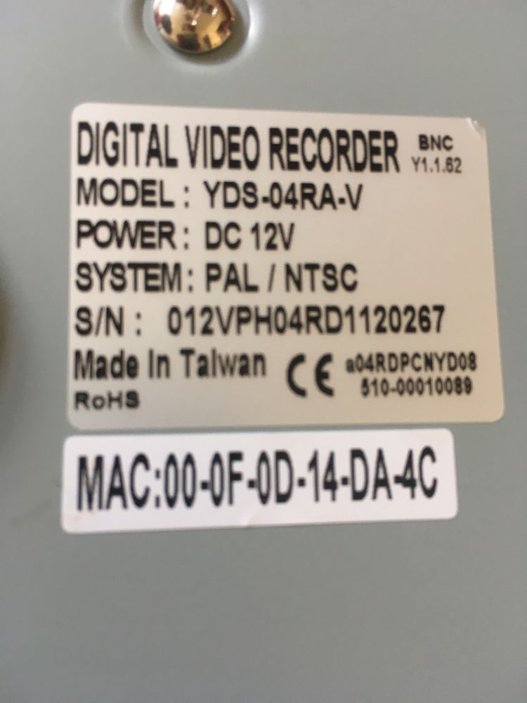 DVR Yudor YDS 04RA-v disco sata 1Tb