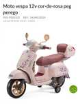 Mota elétrica a bateria vespa
