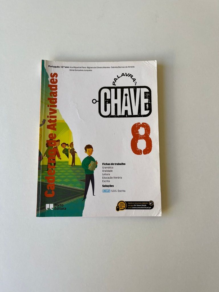 Manual de Português 8.º Ano + Caderno de Atividades (bom estado)
