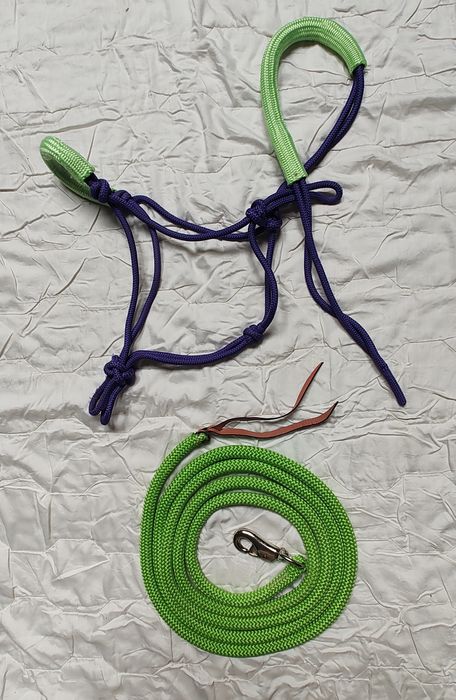 Halter sznurkowy r. full wraz z liną do pracy z ziemi (1)