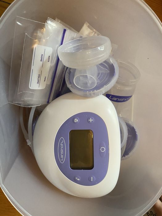 Електричний молоковідсмоктувач Lansinoh для двох грудей