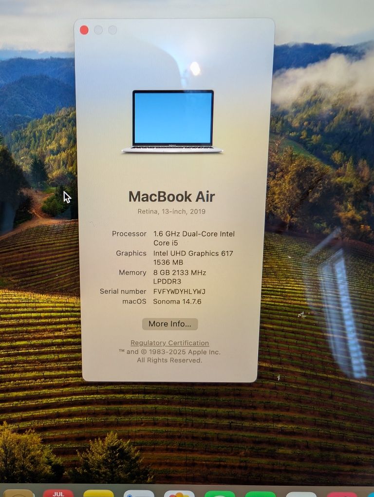 Vendo MacBook Air Retina, 13 polegadas, 2019
