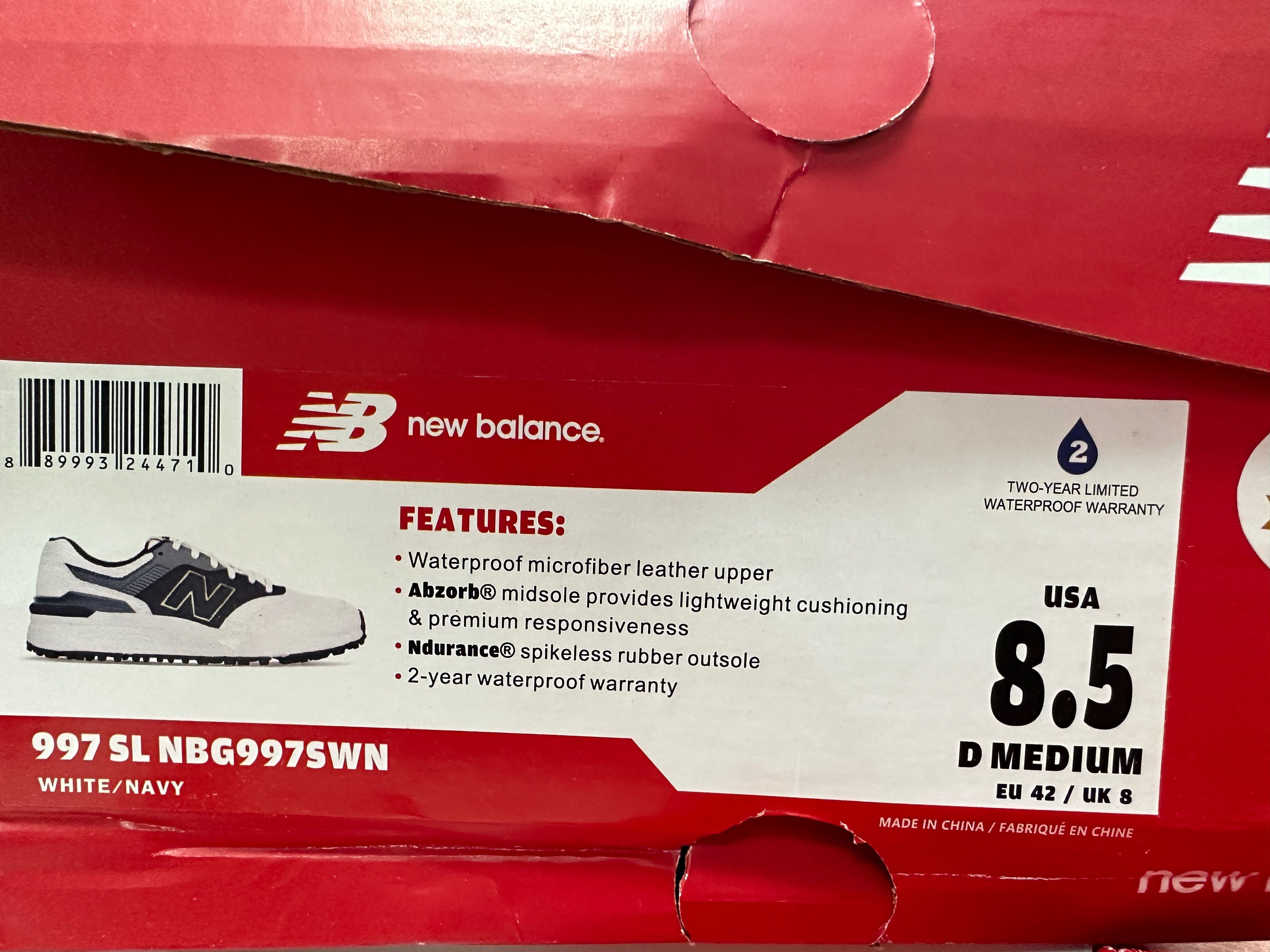 Кросівки для гольфу New Balance 997 SL кроссовки NBG997SWN