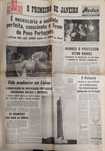 Jornal "O Primeiro de Janeiro" de 5 Maio 1974- após a revolução
