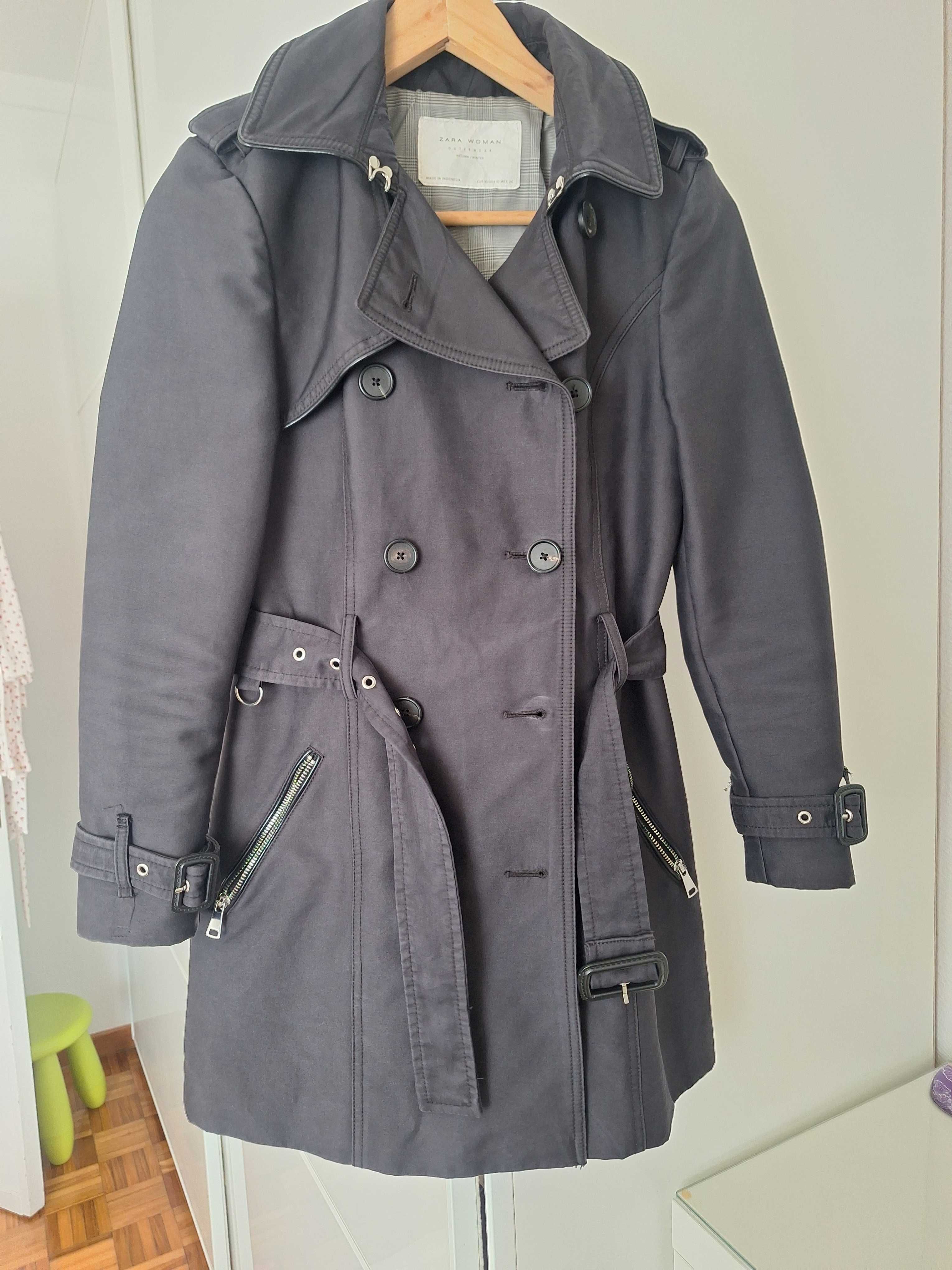 Gabardine preto Zara Xs