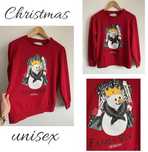 Świąteczna bluza unisex bałwan Christmas oversize