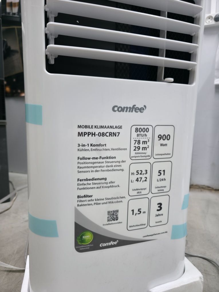 НОВИЙ Мобілиний кондиціонер Comfee 8000 BTU економний А+ від 30м2