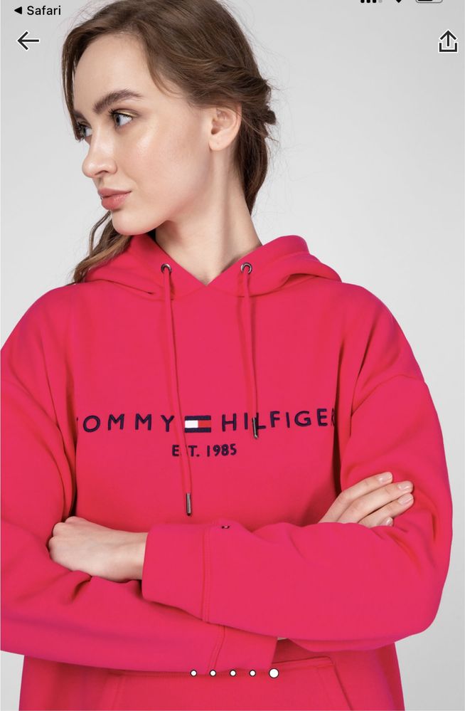 Платье TOMMY HILFIGER Срочно! М Женское розовое платье-худи