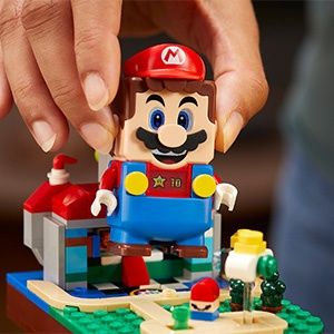 Set Lego / Super Mario Bloco interrogação 64