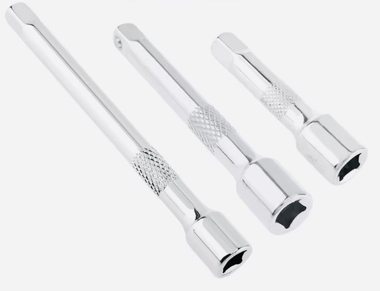 Набор удлинителей на головки трещотки 1/4 Подовжувач 50/75/100 мм 3шт