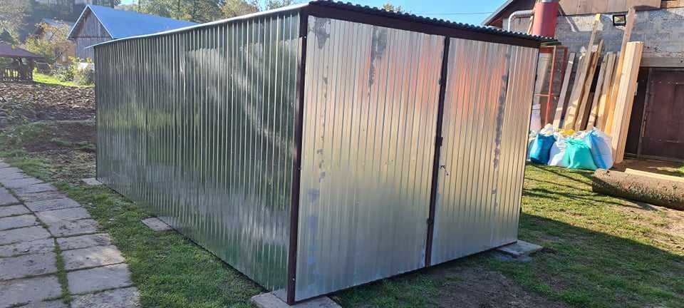 Garaż 3x5 Montaż Garaż blaszany Garaż blaszak na budowe 2x3 4x5 Wiata