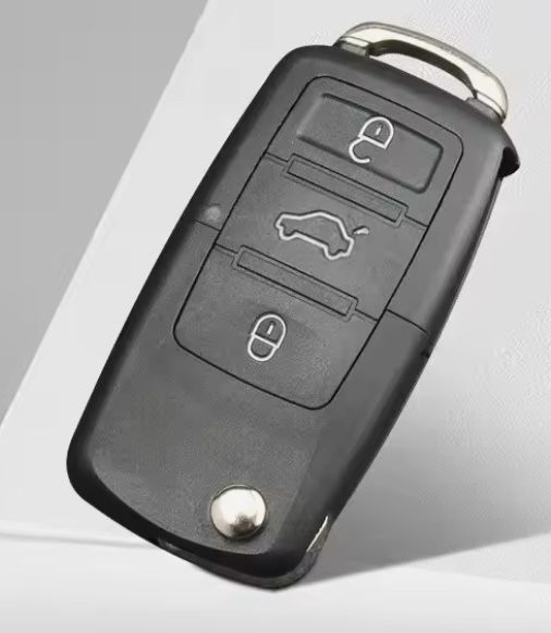 Выкидной ключ 3 кнопки с лезвием vw