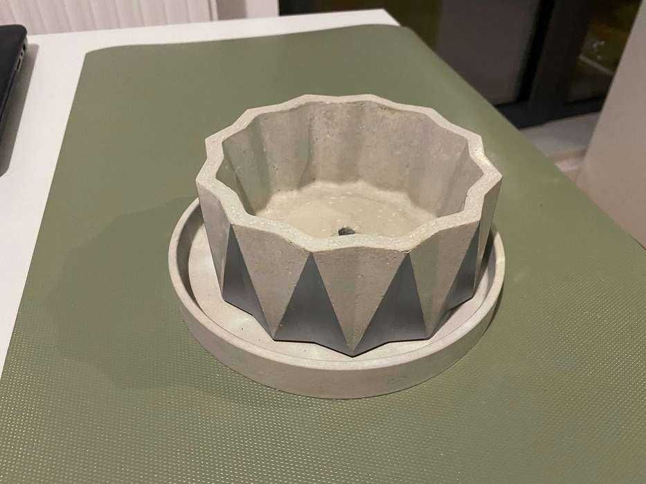 Forma silikonowa do zrobienia doniczka + taca