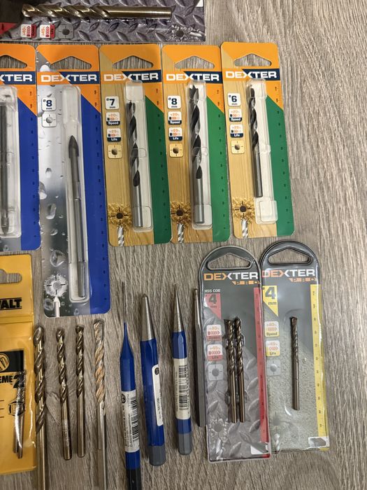 Набор сверл и пробойников – DeWalt, Dexter, HSS, COBALT