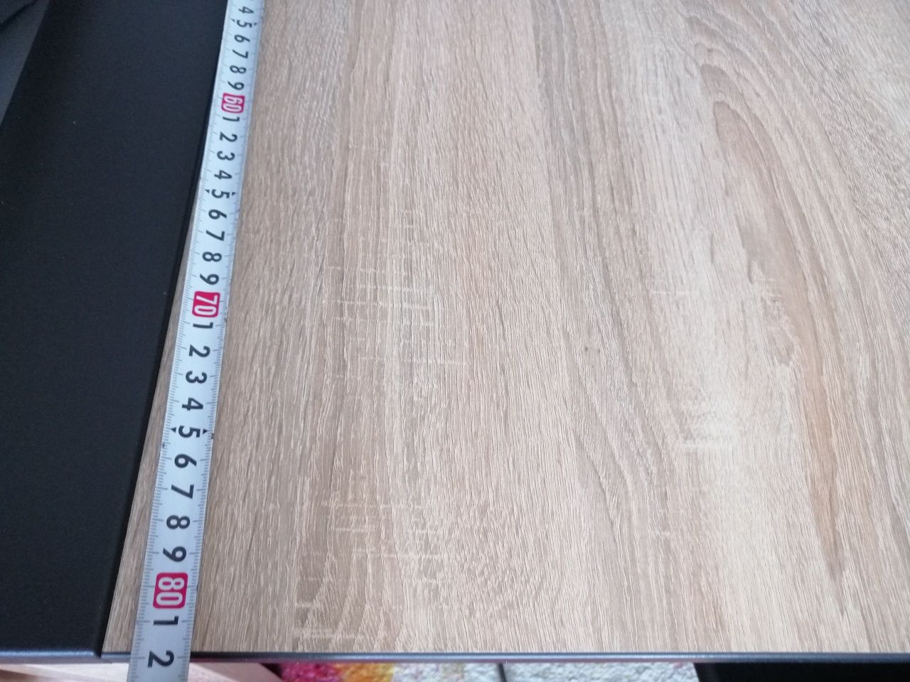 Stół Dąb Sonoma 135/82 +50 cm.