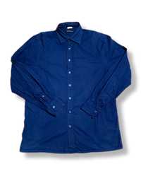 Koszula męska klasyczna elegancka niebieska granatowa  Smart Fit
