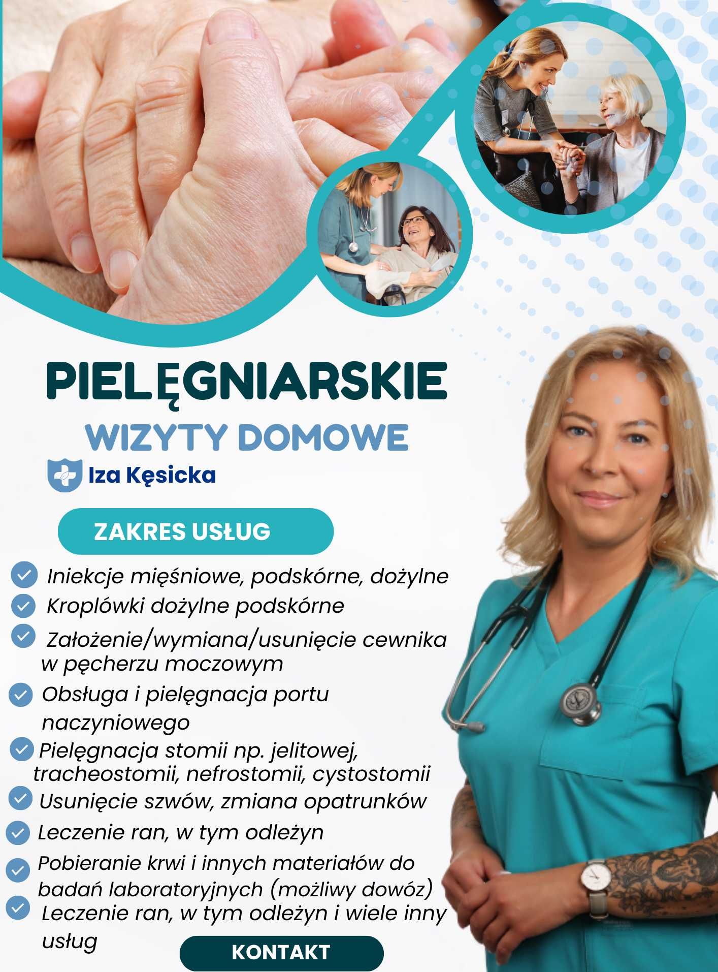 Prywatna pielęgniarka do domu Warszawa - Troskliwa Iza