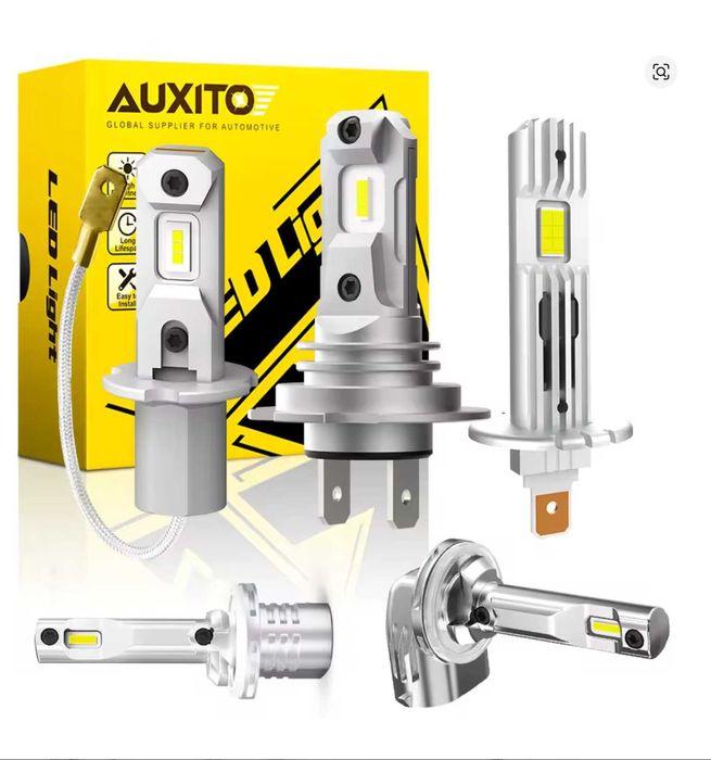 Лампы Auxito LED H7 H3 H1 H11 H8 H9 автолампы 12V светодиодные лампы