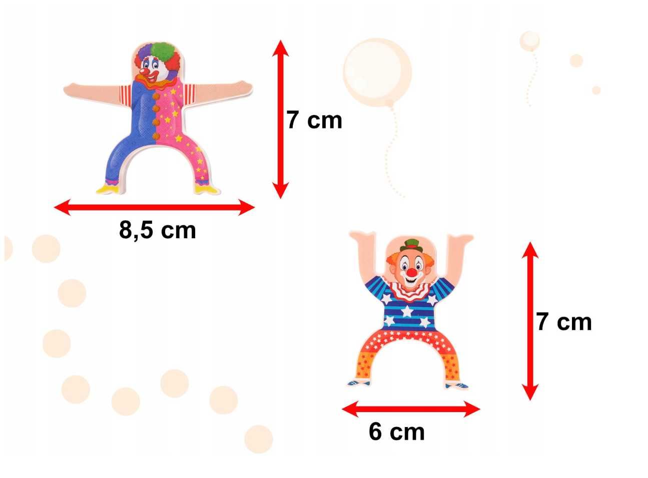 Gra zręcznościowa wieża balansująca klocki klaun