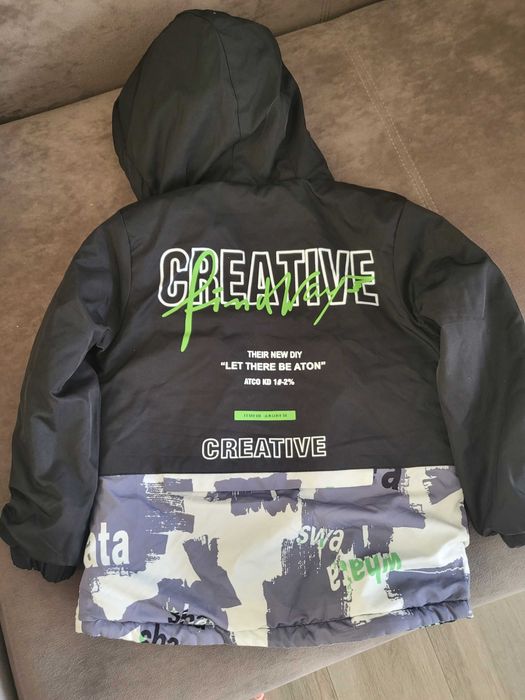 Демісезонна двустороння куртка на хлопчика 116- 122 зріст