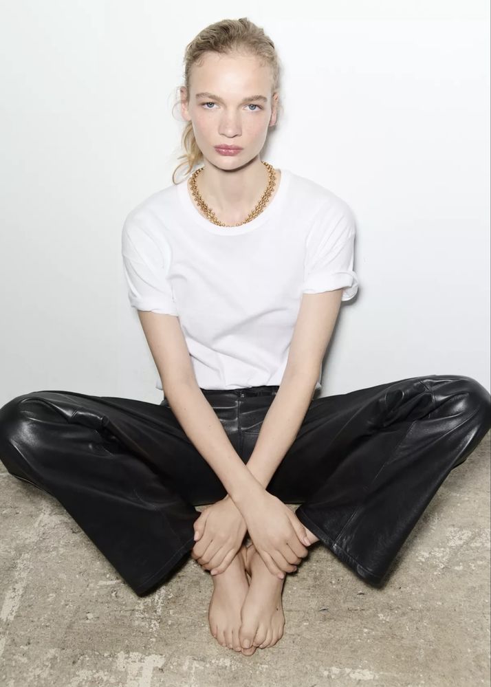 Шкіряні штани Zara