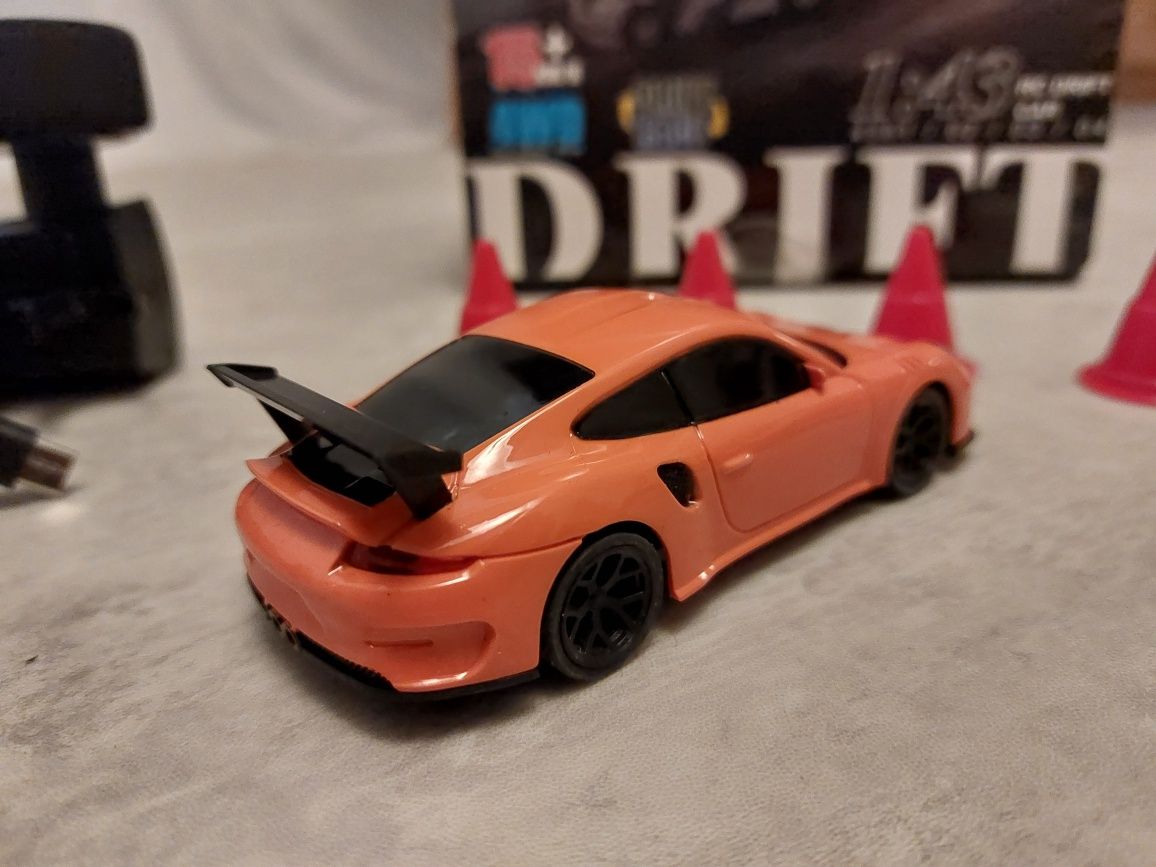 1:43 model RC Drift Pprsche 911 GT3 RS zdalnie sterowane RTR