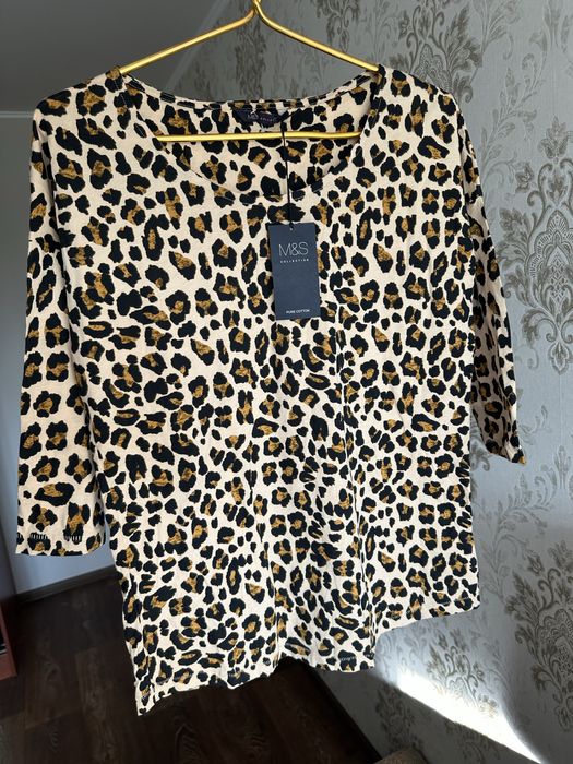 Бавовняна леопардова кофта