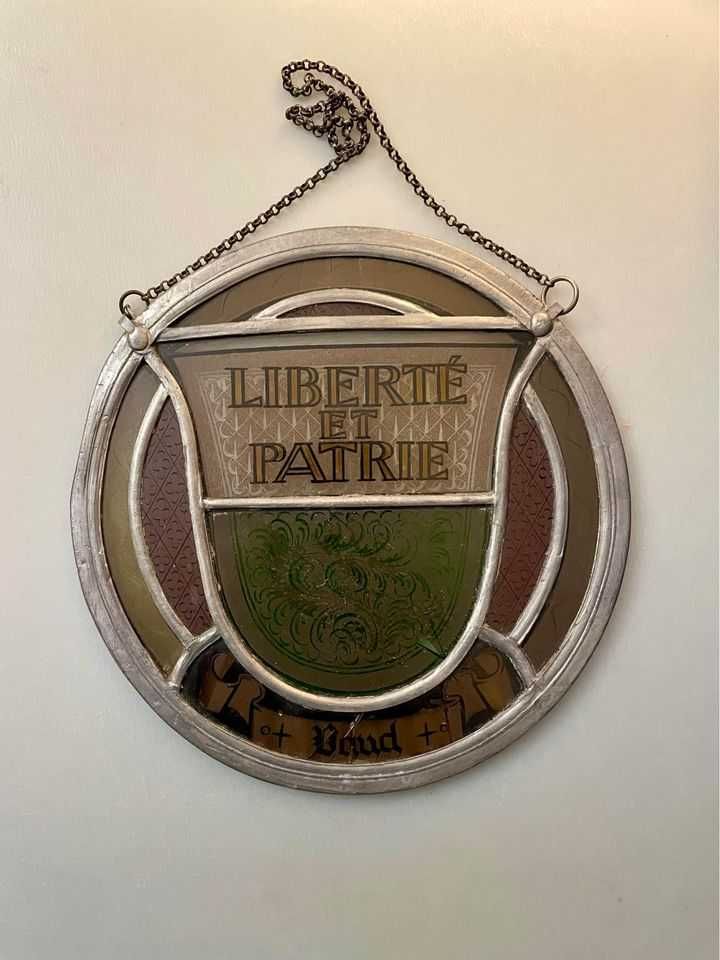 Liberté et Patrie - Medalhão antigo do cantão suíço de Vaud