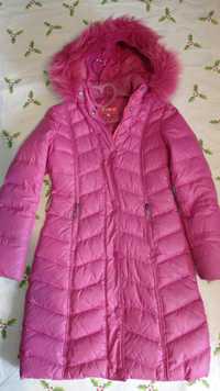 Куртка зимняя цвет розовый