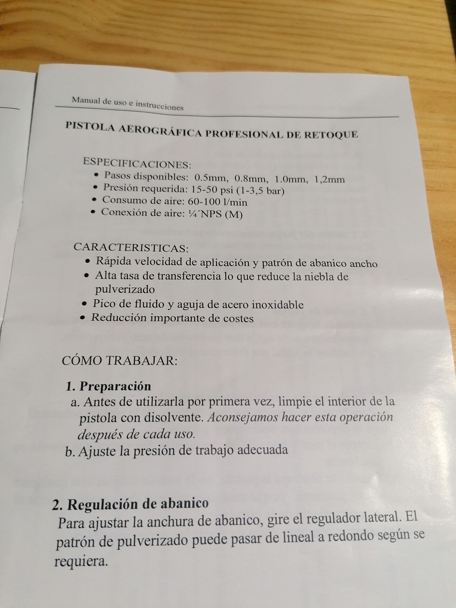 Pistola de pintura profissional aerografica nova