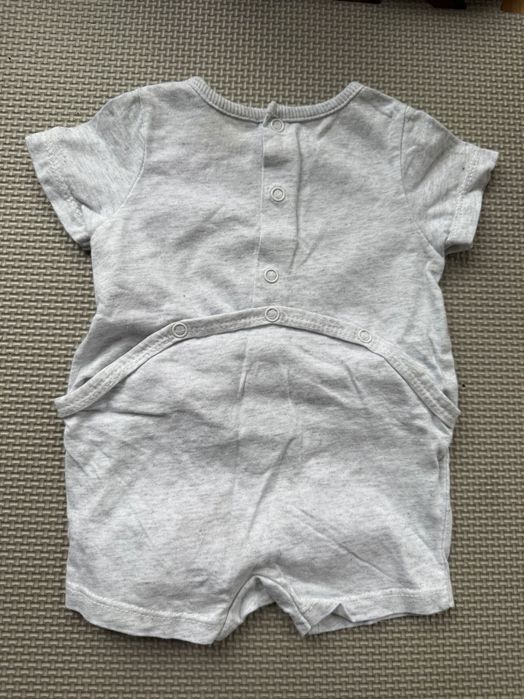 Body/romper Inextenso 56 cm – szare z rybką