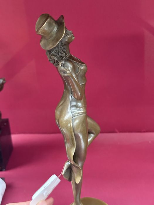 Бронзовая статуэтка, фигурка, скульптура, эротика, мрамор