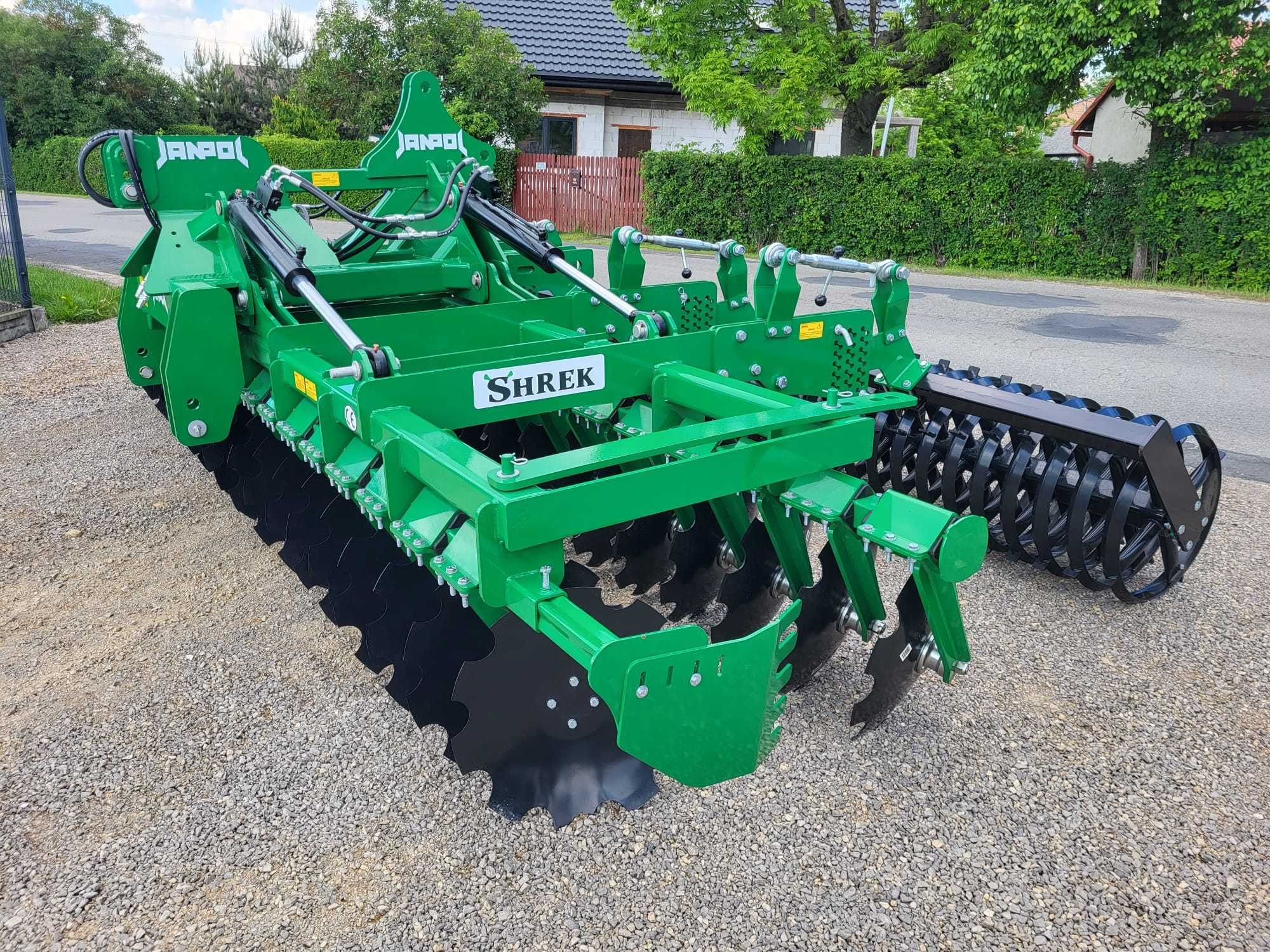 brona talerzowa hydrauliczna JANPOL SHREK 5m 560 talerz daszek 600 HIT