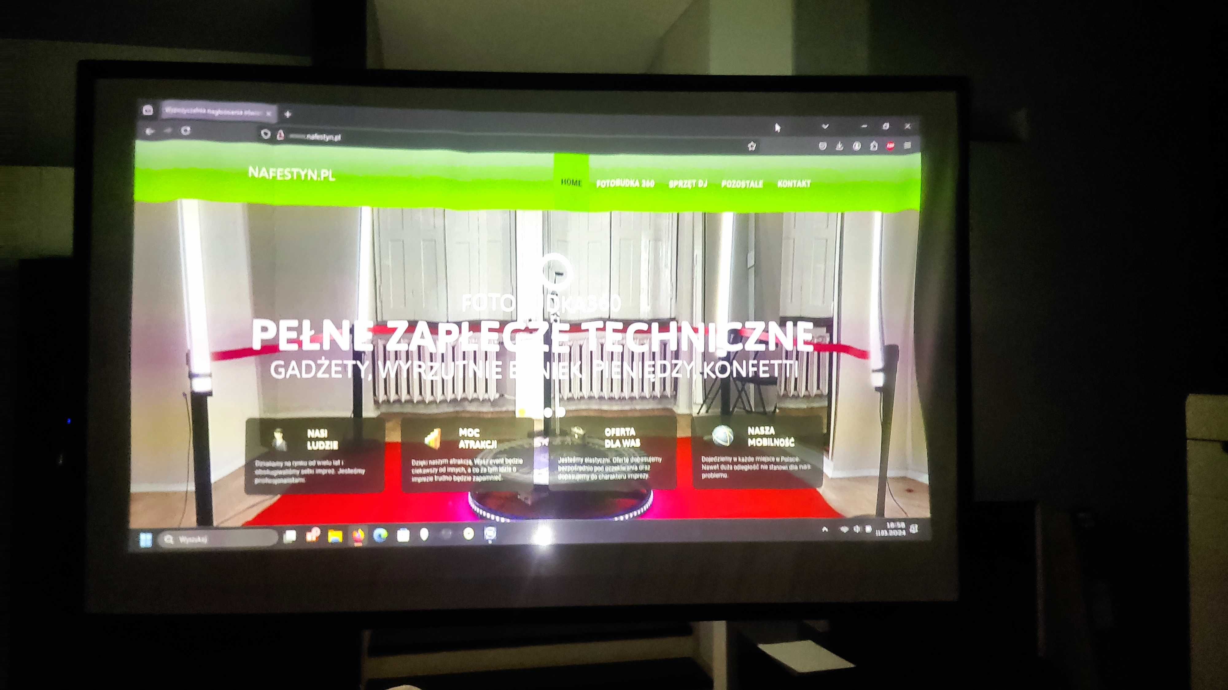 Wynajem rzutnik projektor multimedialny , ekran 100'' 120''