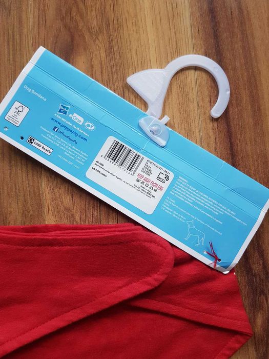 Świąteczna bandana dla psa Świnka Peppa Santa's Little Helper S-M nowa