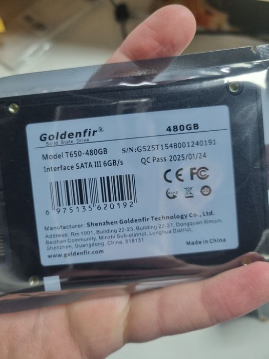 SSD 480gb Goldenfir Sata