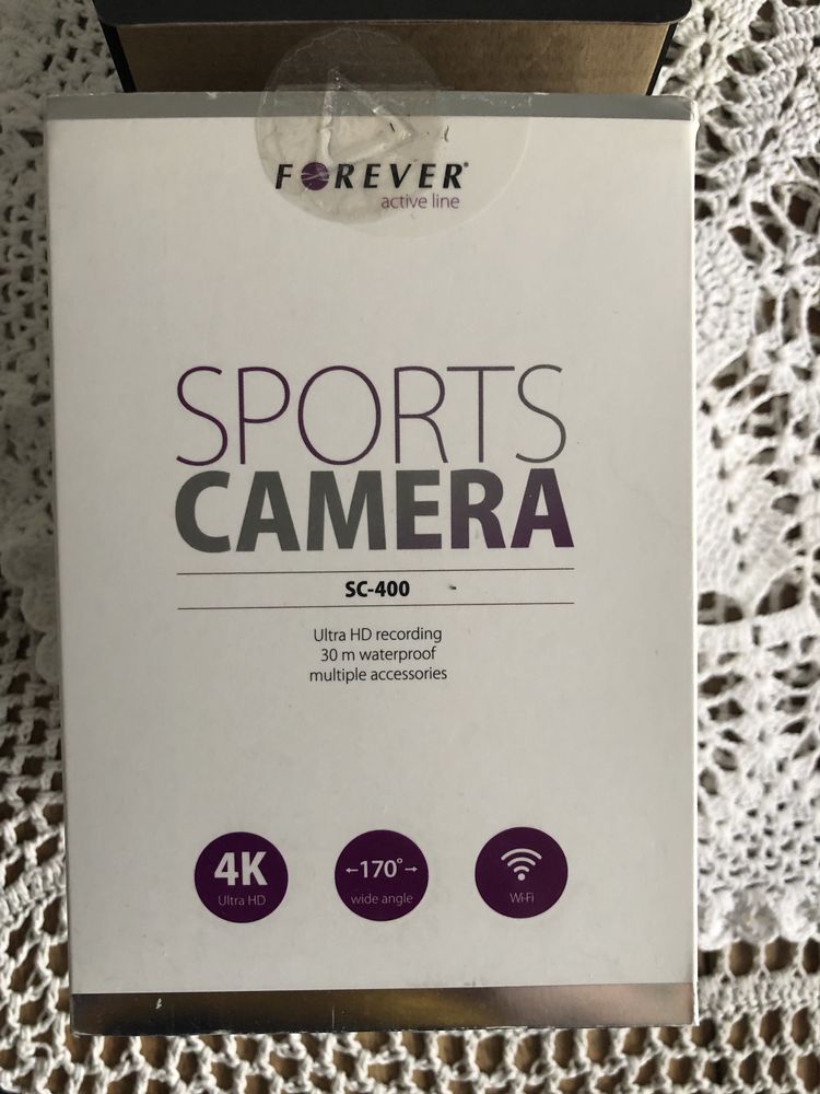 Kamera sportowa 4K wodoodporta plus wszystkie akcesoria nowa okazja