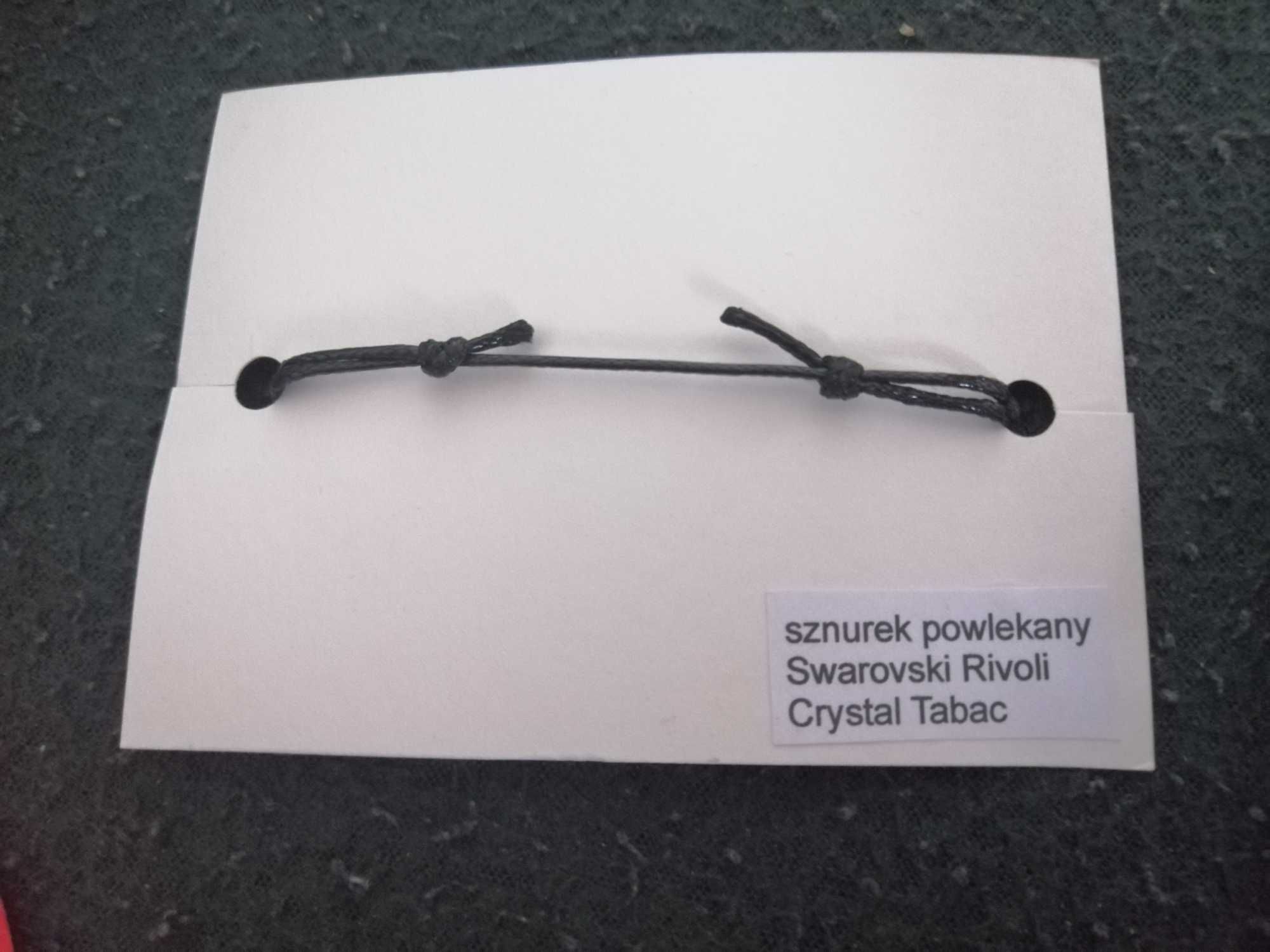 Bransoletki sznurek powlekany Swarovski Rivoli