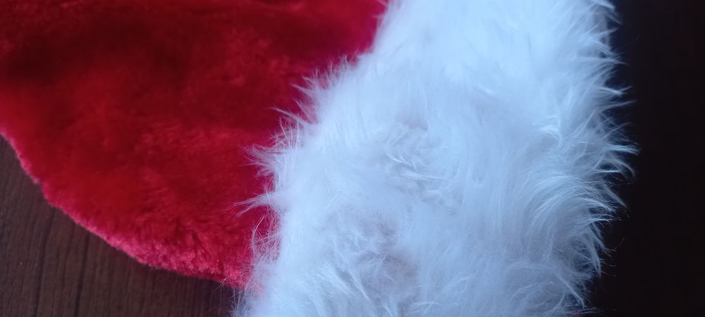 Шапка новогодняя,плюшевая.
