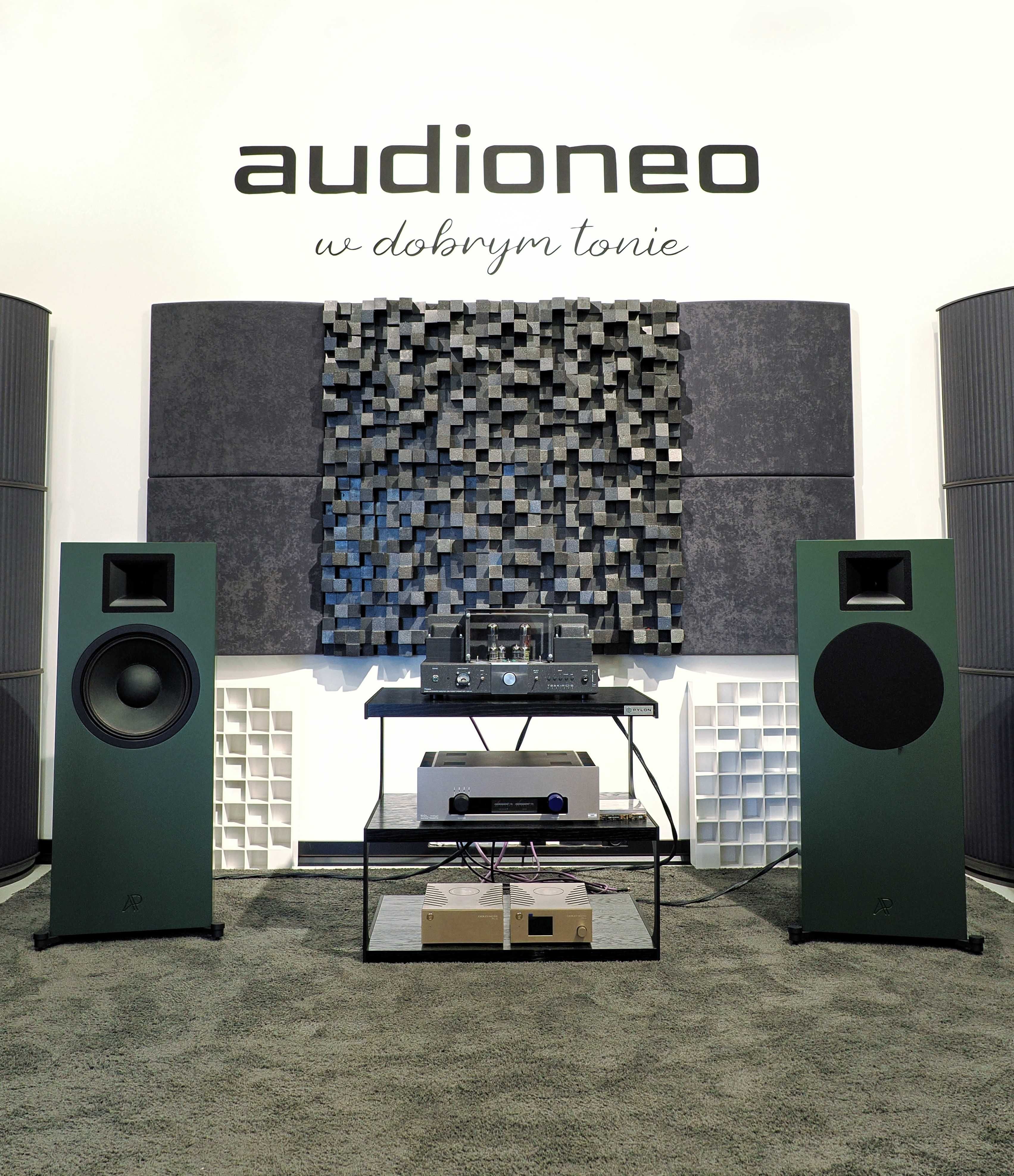 AudioPhase Brown polskie kolumny wysokoskuteczne do lampy nowe OUTLET