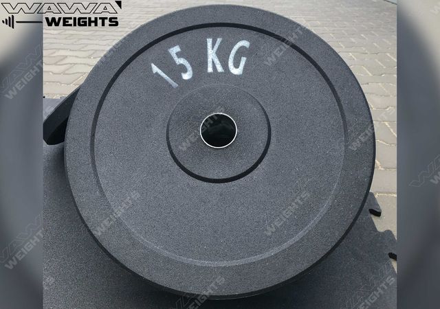 Obciążenia gumowe olimpijskie bumper 15kg fi 50 fitness warszawa NOWE