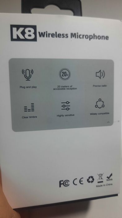 Мікрофон бездротовий к8 петличний type-c
