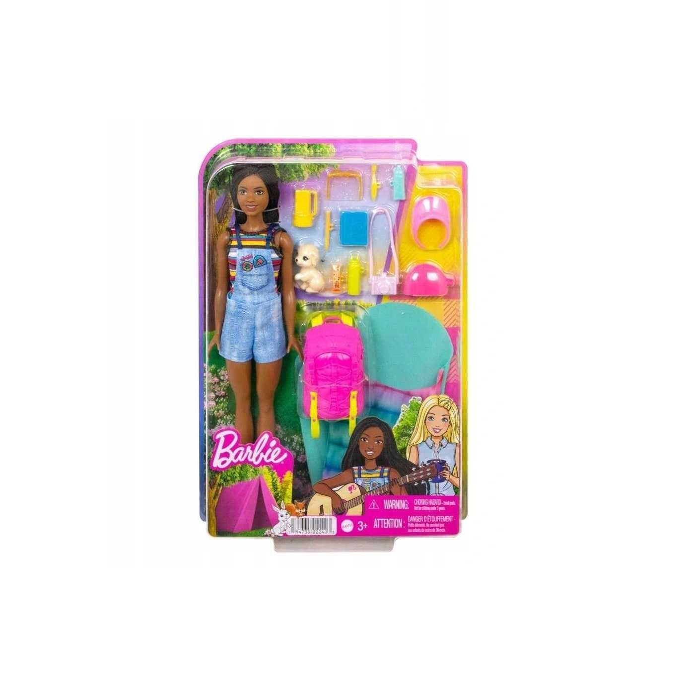 Mattel Barbie Brooklyn Na Kempingu Lalka Zestaw *NOWE*